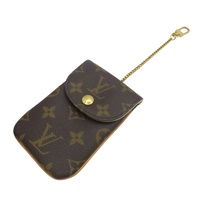 棕色 原花帆布 Etui Telephone MM 手機包【LOUIS VUITTON LV 路易威登】 M66546