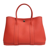 紅色 Negonda牛皮 Garden Party 30 手提包 R刻【HERMES 愛馬仕】