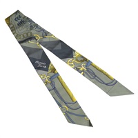 綠色 絲綢 絲巾 Cliquetis Twilly【HERMES 愛馬仕】