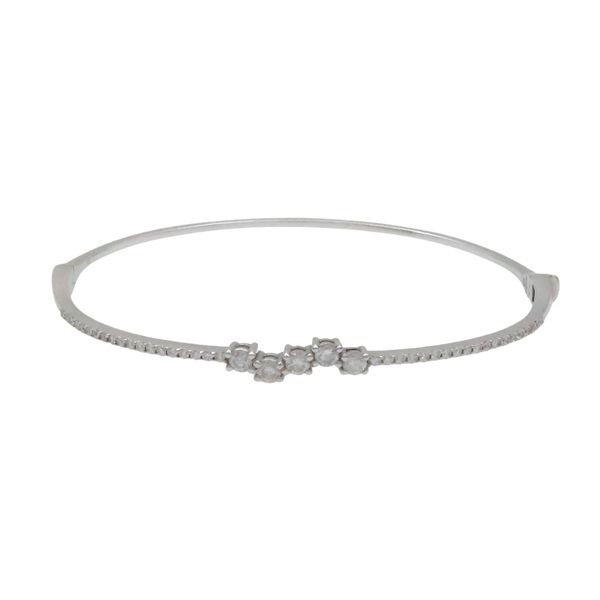 18K白金 鑽石手環【JEWELRY 無品牌珠寶】 diamond 5.5g