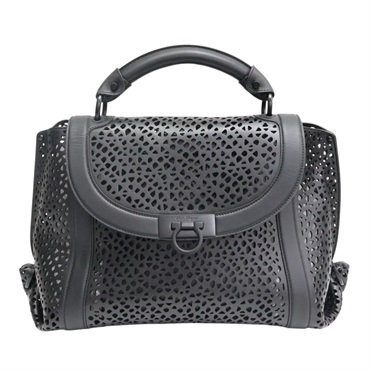 黑色 牛皮 Sofia top handle 空手提包【Salvatore Ferragamo 費拉格慕】