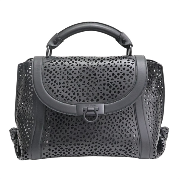 黑色 牛皮 Sofia top handle 空手提包【Salvatore Ferragamo 費拉格慕】