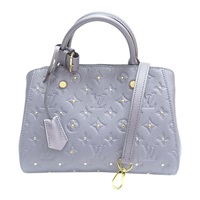 紫色 原花 牛皮 壓紋 Montaigne BB 兩用包【LOUIS VUITTON LV 路易威登】 M51727