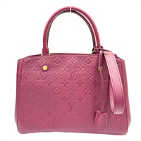 紫色 原花 牛皮 壓紋 Montaigne MM 兩用包【LOUIS VUITTON LV 路易威登】M41196 M41196