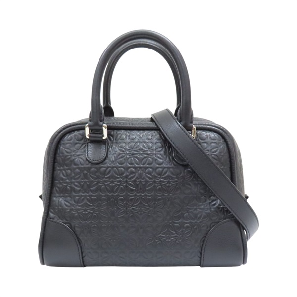 黑色 Anagram 壓紋牛皮 Amazona 75 Small 兩用包【LOEWE 羅威】