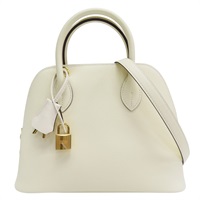 奶油白 Epsom牛皮 Bolide 1923 25cm 柏莉包 两用包 B刻 金釦【HERMES 愛馬仕】