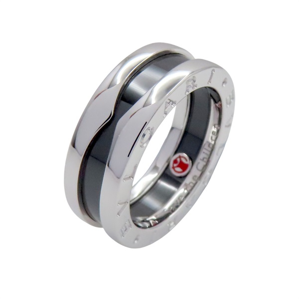 925純銀 黑色陶瓷 Save the Children B.zero1 戒指 50【BVLGARI 寶格麗】
