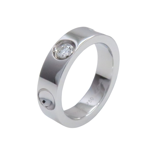 18K白金 單鑽 Petit Berg 戒指 50【LOUIS VUITTON LV 路易威登】