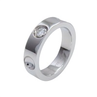 18K白金 單鑽 Petit Berg 戒指 50【LOUIS VUITTON LV 路易威登】