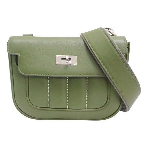 綠色 牛皮 Berline Mini 肩背包 □Q刻 2013【HERMES 愛馬仕】