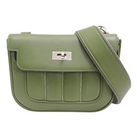 綠色 牛皮 Berline Mini 肩背包 □Q刻 2013【HERMES 愛馬仕】