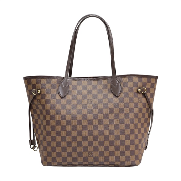 棕色 棋盤格帆布 Never full MM 手提包 N51105【LOUIS VUITTON LV 路易威登】 N51105