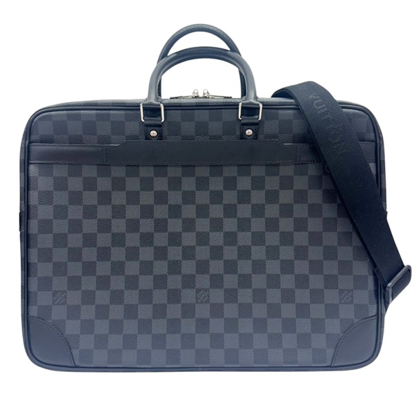 黑色 棋盤格帆布 Port Document Voyage 公事包 兩用包【LOUIS VUITTON LV 路易威登】 N41123