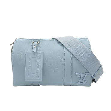 粉藍色 牛皮 City Keepall 肩背包 【LOUIS VUITTON LV 路易威登】 M23725