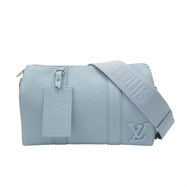 粉藍色 牛皮 City Keepall 肩背包 【LOUIS VUITTON LV 路易威登】 M23725