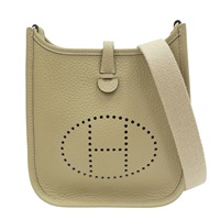 風衣灰 TC牛皮 Mini Evelyne 肩背包 D刻【HERMES 愛馬仕】 K刻