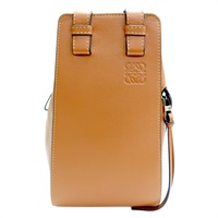 棕色 牛皮 Hammock 手提包 肩背包【LOEWE 羅威】 387.30.S35