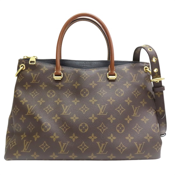 棕色 原花 PVC塗層帆布 Pallas MM 兩用包【LOUIS VUITTON LV 路易威登】 M41064