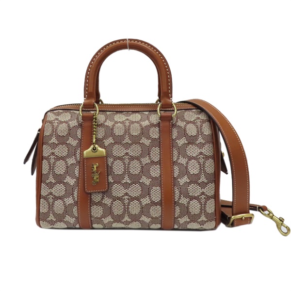 棕色 帆布 牛皮 Ruby 25 兩用包【COACH 寇馳】 C8529