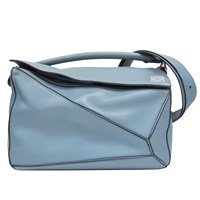 藍色 牛皮 Puzzle 肩背包【LOEWE 羅威】