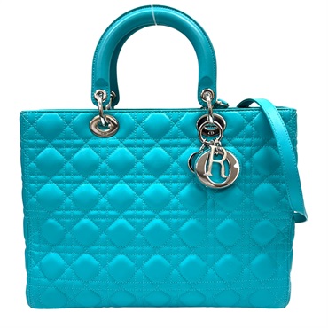 土耳其藍 藍色 羊皮 Lady Dior 兩用包 【Dior 迪奧】 CAL44561