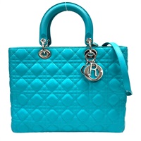 土耳其藍 藍色 羊皮 Lady Dior 兩用包 【Dior 迪奧】 CAL44561