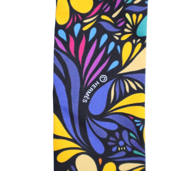 藍/紫色 絲綢 絲巾【HERMES 愛馬仕】