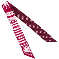 粉色 絲綢 絲巾 Astrologie a Pois Twilly H063292S【HERMES 愛馬仕】 H063292S