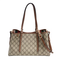 米白色 GG Emblem 帆布 兩用包 815214【GUCCI 古馳】 815214