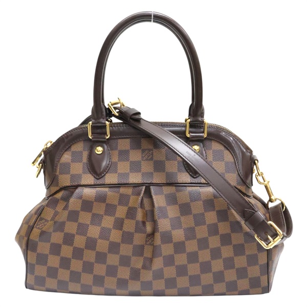 棕色 棋盤格帆布 Trevi PM 兩用包【LOUIS VUITTON LV 路易威登】 N51197