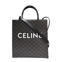 黑色 Triomphe帆布 Cabas 老花琴譜包 肩背包【CELINE 賽琳】