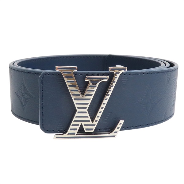 藍色 牛皮 Shadow 雙面皮帶 85公分【LOUIS VUITTON LV 路易威登】 M8633V