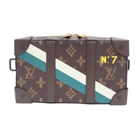 棕色 原花帆布 Soft Trunk wallet 肩背包【LOUIS VUITTON LV 路易威登】 M81246
