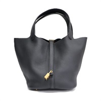 黑色 TC牛皮 Picotin Lock 22 手提包 K刻【HERMES 愛馬仕】