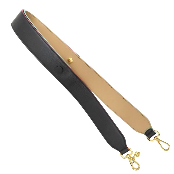 黑色 牛皮 背帶【FENDI 芬迪】