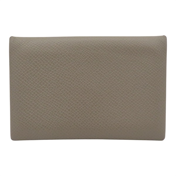 瀝青灰色 Evercolor牛皮 Calvi Duo 卡夾 名片夾 D刻【HERMES 愛馬仕】