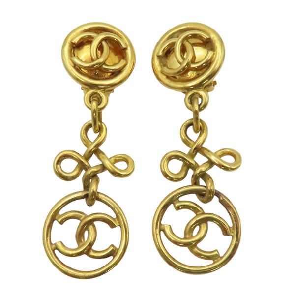 鍍金 Vintage 夾式耳環【CHANEL 香奈兒】