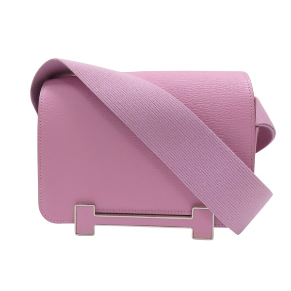 棉葵紫 Mysore山羊皮 Geta 肩背包 U刻【HERMES 愛馬仕】