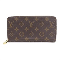 棕色 原花帆布 Zippy 拉鍊 長夾 M42616【LOUIS VUITTON LV 路易威登】 M42616