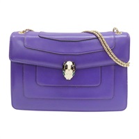 紫色 牛皮 Serpenti Forever 肩背包【BVLGARI 寶格麗】 280153