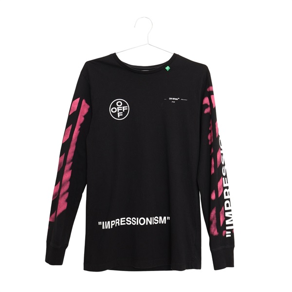 SELECTION Off-white 長袖T恤 M 黑色 棉質