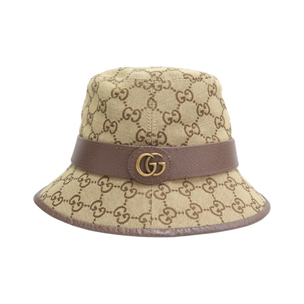 棕色 GG帆布 漁夫帽 帽子【GUCCI 古馳】 576587