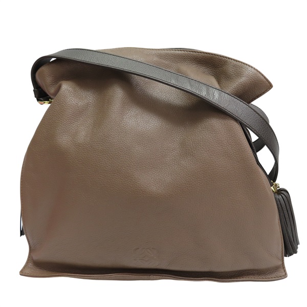 棕色 牛皮 Flamenco 30 肩背包【LOEWE 羅威】 380.34.CH38