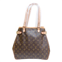 棕色 原花帆布 Batignolles 肩背包【LOUIS VUITTON LV 路易威登】 M51153