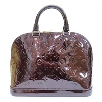 酒紅色 漆皮 Alma GM 手提包【LOUIS VUITTON LV 路易威登】 M93595
