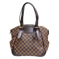 棕色 棋盤格 帆布 Verona MM 手提包 N41118【LOUIS VUITTON LV 路易威登】 N41118