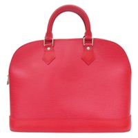 紅色 水波紋EPI Alma 手提包【LOUIS VUITTON LV 路易威登】 M52147