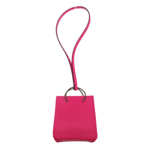 墨西哥粉 提袋造型 掛飾【HERMES 愛馬仕】 079065CA