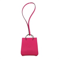 墨西哥粉 提袋造型 掛飾【HERMES 愛馬仕】 079065CA