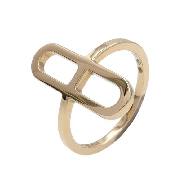 18K玫瑰金 Ever chaine Dancle 戒指 53【HERMES 愛馬仕】